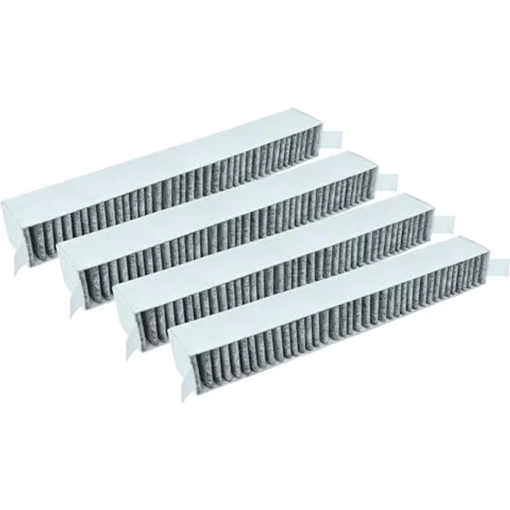 vhbw 4x Aktivkohlefilter DKF 30-P, Ersatz für Miele 11662790, weiß/grau, für Dunstabzugshaube – Bild 1