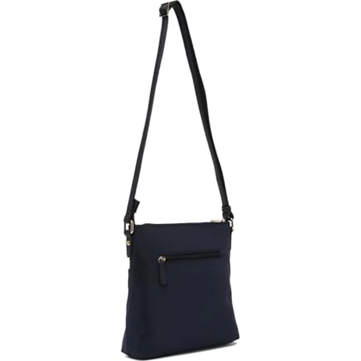 L.Credi Alena Umhängetasche 26 cm, langlebiges Polyester, abnehmbare verstellbare Tragegurte, Reißverschluss- und Außentaschen – Bild 4