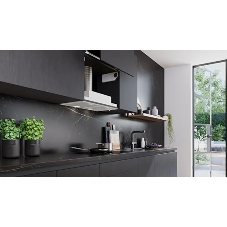 Siemens LB75566 Lüfterbaustein, Silbermetallic, mit Kondensatormotor, 3 Leistungsstufen und Arbeitsplatzbeleuchtung mit LED-Modul – Bild 5