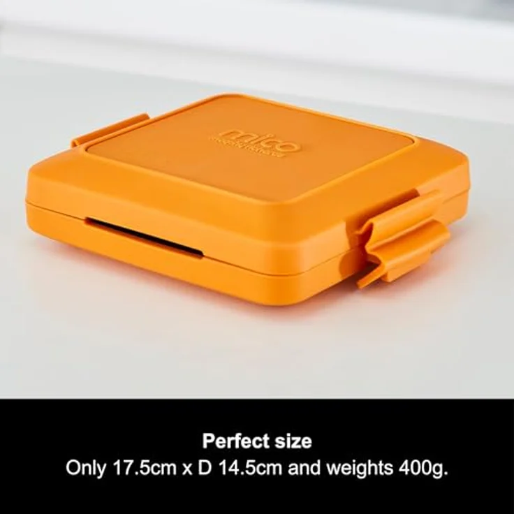 Morphy Richards 511644 MICO Sandwichtoaster Kochgeschirr für die Mikrowelle, Silikon und beschichtetes Metall, Orange – Bild 8