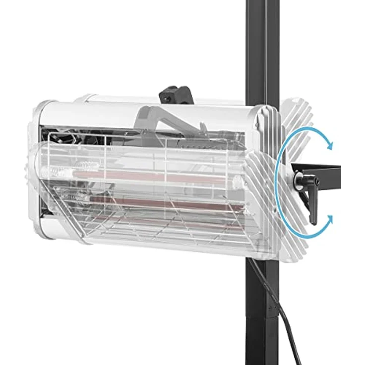 STAHLWERK Infrarot Lacktrockner IL-1200 ST, 1.200 Watt mit Stativ für schnelles Trocknen von Lacken und Farben – Bild 9
