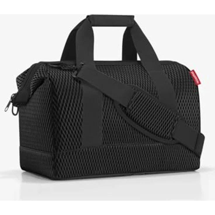reisenthel allrounder M mesh black, Handtasche in Schwarz mit 18 Litern Volumen und sechs Innenfächern – Bild 2