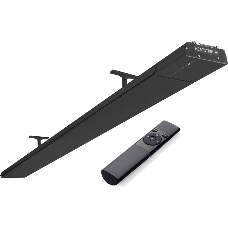 HEATSTRIP Design Dunkelstrahler THD 2400 Watt, mit Fernbedienung und App, schwarz, wetterfest