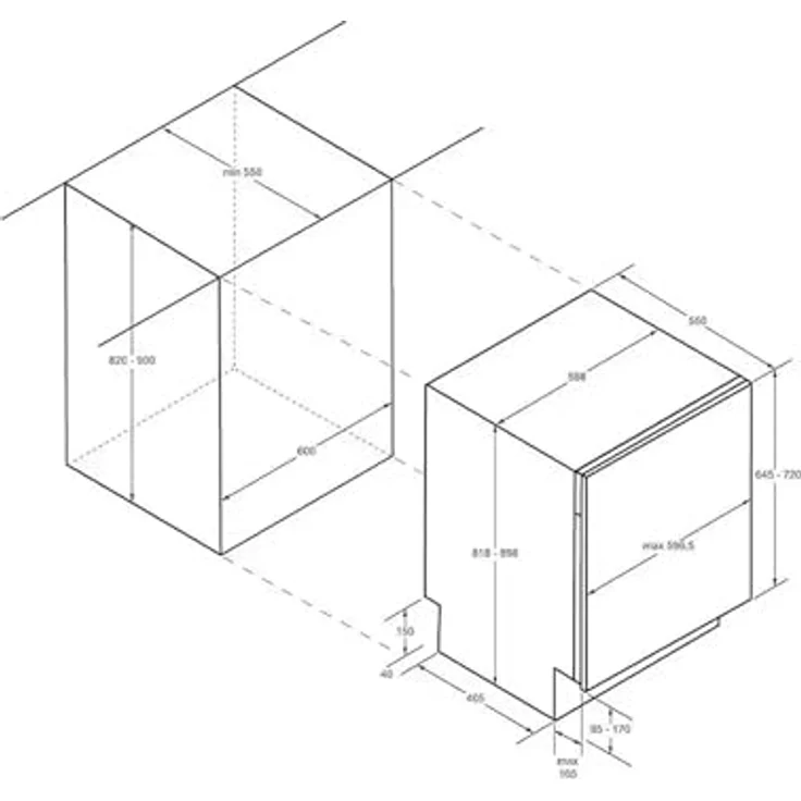 Haier XI 6C3D0FB, Geschirrspüler, C, Geräuschemissionsklasse B, Geräuschemissionen 43 Dezibel – Bild 8