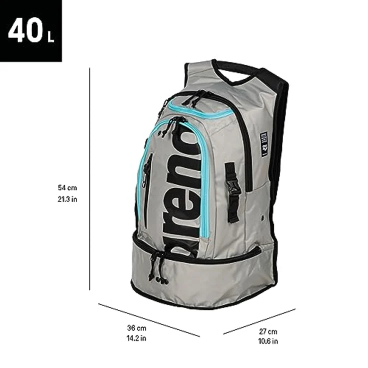 Arena Daypack Fastpack 3.0 Schwimmrucksack, 40 Liter, wasserabweisend mit cleverem Platzmanagement und separater Schwimmtasche – Bild 4