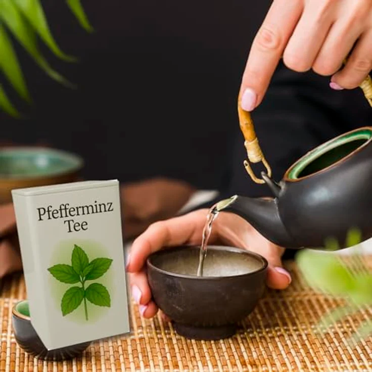 speecheese Grüne Ruhe Pfefferminz Tee Dose, 900 ml Vorratsdose mit botanischen Illustrationen und lebensmittelechter Qualität – Bild 6