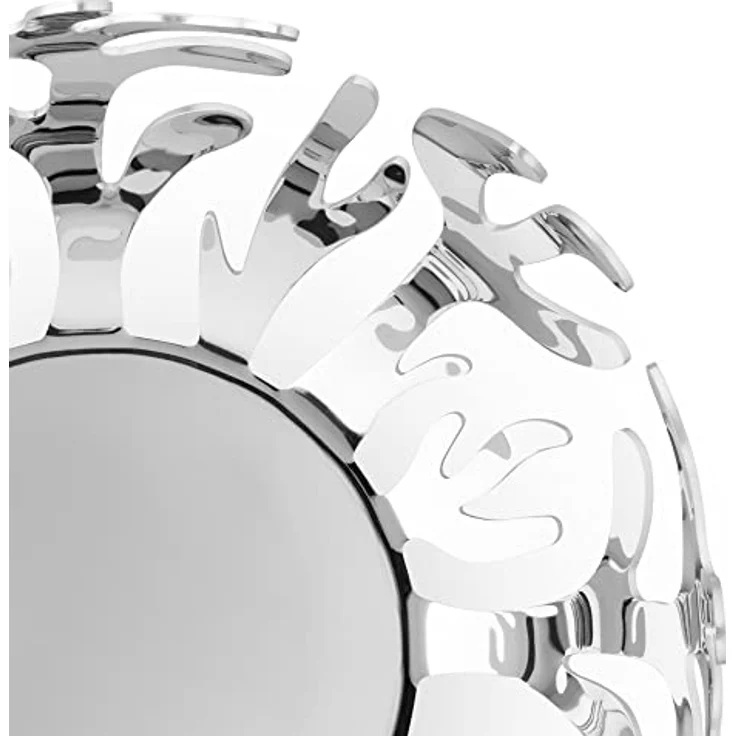 Alessi Mediterraneo ESI01/25 Obstschale aus Edelstahl (7 x 26 x 14,5 cm) - Mediterraner Touch, organisch geformt, in Silber – Bild 4