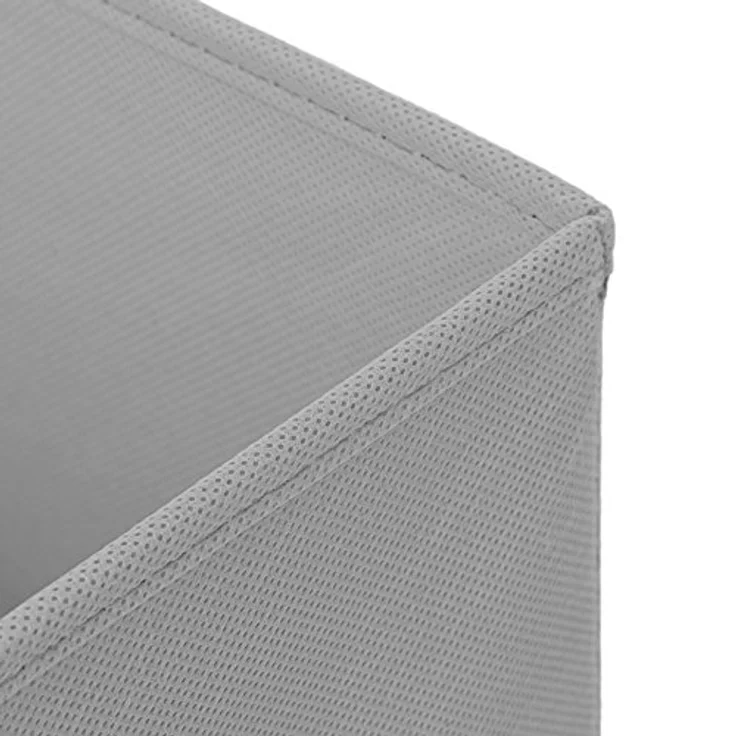 1 Stück Faltbox Hellgrau 28 x 28 x 28 cm Aufbewahrungsbox faltbar mit Deckel – Bild 3