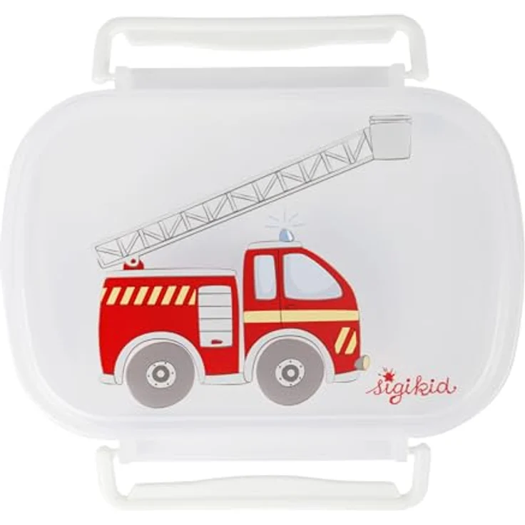 Sigikid Lunchbox Feuerwehr, Polyprophylen (PP), (2-tlg), dunkelblau, BPA-frei, hitzebeständig bis 100 Grad – Bild 5