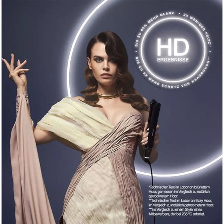ghd chronos Styler schwarz – professioneller Haarglätter mit neuer HD-Motion-Technologie und der optimalen Stylingtemperatur von 185ºC, 3-mal schneller, – Bild 3
