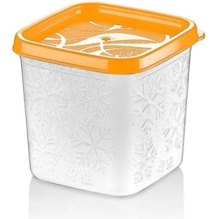 Bahama Aufbewahrungsdose Alaska mit Schnell-Gefrier-Funktion, 380 ml, orange, BPA-frei und spülmaschinengeeignet