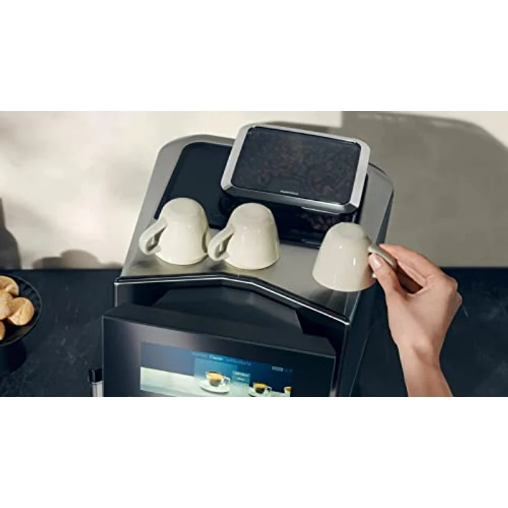 SIEMENS EQ900 TQ905R03, vollautomatische Kaffeemaschine mit Mühle, BaristaMode, eGrinder, beanIdent System, 6.8" iSelect Display, Home Connect App, Edelstahl – Bild 3