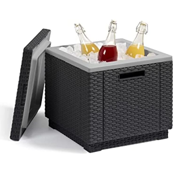 Allibert Beistelltisch-Kühlbox Ice Cube 40 Liter, graphit – Bild 5