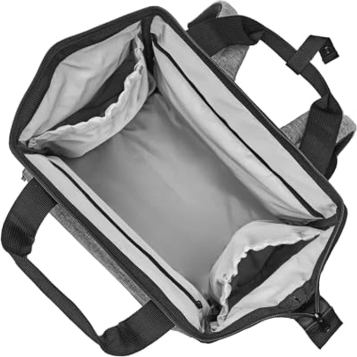 reisenthel allrounder R large Groß Rucksack und Tragetasche in einem Mit Stecklasche für Reisetrolleys, Farbe:twist silver – Bild 3