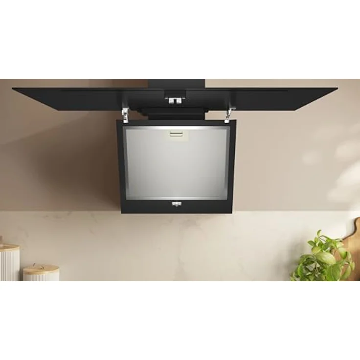 D83IDK1S0, Wandesse, N30, Breite 80 cm, Klarglas schwarz bedruckt, Touch Control, Intensivstufe, leiser Motor, LED Licht – Bild 4