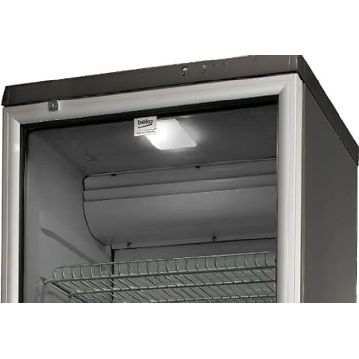 Beko ADN 203/1S BP, Glaskühlschrank 320L mit Umluftventilator, Aluminium Silberfarben, für gewerblichen Einsatz – Bild 2