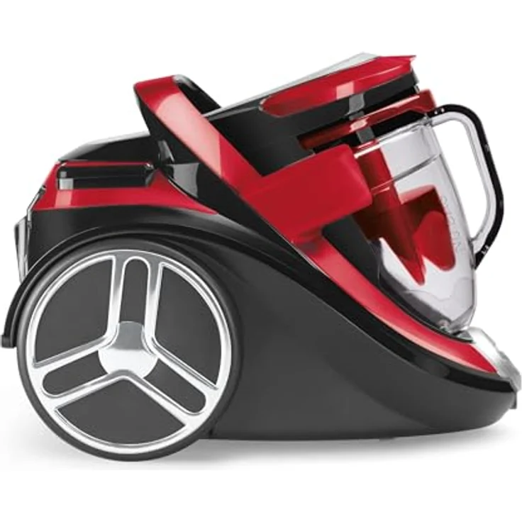 Rowenta RO7649 Silence Force Cyclonic Parkett | Beutelloser Staubsauger | Vacuum-Cleaner | Sehr Leise | 2,5L Staubvolumen | Tierhaar | Auto | Schwarz-Rot – Bild 2
