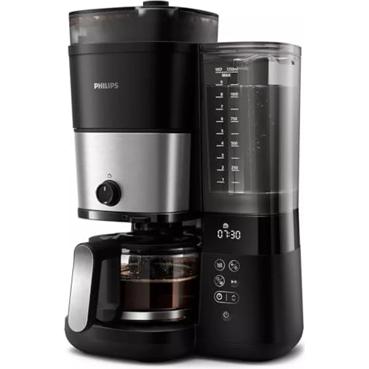 Philips All-in-1 Brew HD7888/01 Filter-koffiezetapparaat, Filterkaffeemaschine, Schwarz, Silber – Bild 1