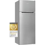 Exquisit Kühl-Gefrierkombination KGC5270-45-040E inoxlook | Nutzinhalt: 206 L | 4-Sterne-Gefrieren | Türanschlag wechselbar | Standgerät