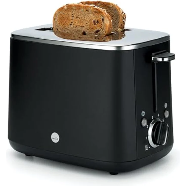 Wilfa TO2B-1000, Toaster schwarz, Edelstahl, 2 Scheiben, 7 Röstgrade, Auftau- und Aufwärmfunktion, abnehmbares Krümelbrett – Bild 2