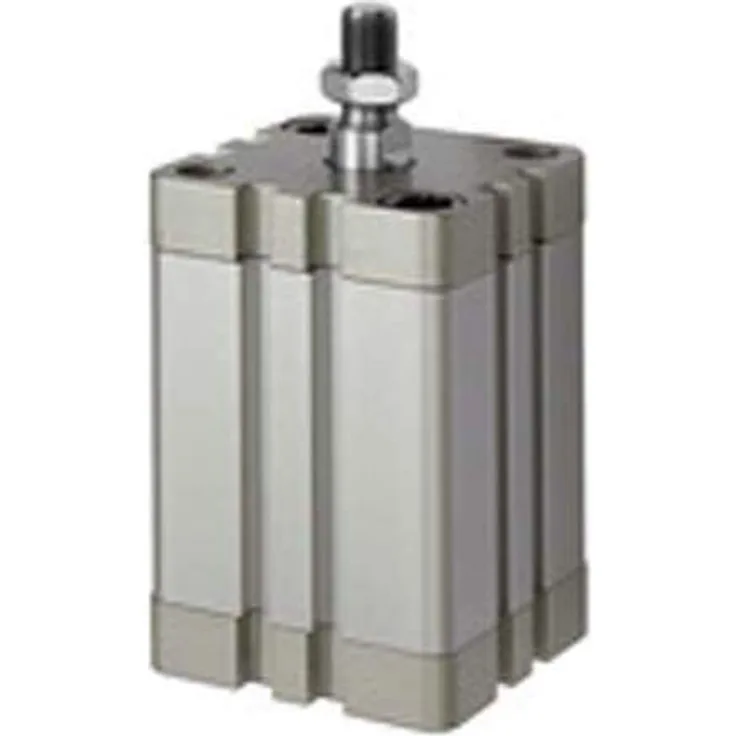 RIEGLER 15.DMA.125050 Serie ACE Kompaktzylinder, Doppeltwirkend mit Magnet, 125mm Kolben, 50mm Hub, G 1/4" Anschluss, M20 x 1.5 Kolbenstangen