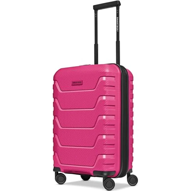 SMARTBOX Hartschalen Kabinen-Koffer | Kleiner Trolley 37 x 23 x 55 cm | von 42 auf 48 Liter erweiterbar | Polypropylen | 4 Doppelrollen & TSA-Schloss | leichte 2,9 kg (Edition 01) – Bild 1