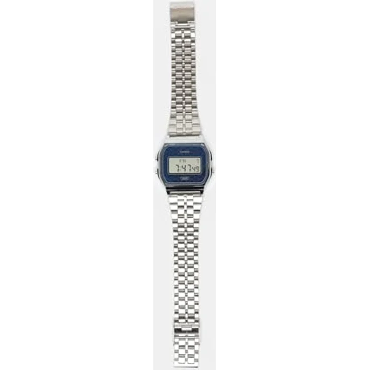 Casio Vintage Collection A159WEVJ-2, Digitaluhr für Herren mit grauem Ziffernblatt, Edelstahlarmband, Quarzwerk, 36 mm Durchmesser – Bild 2