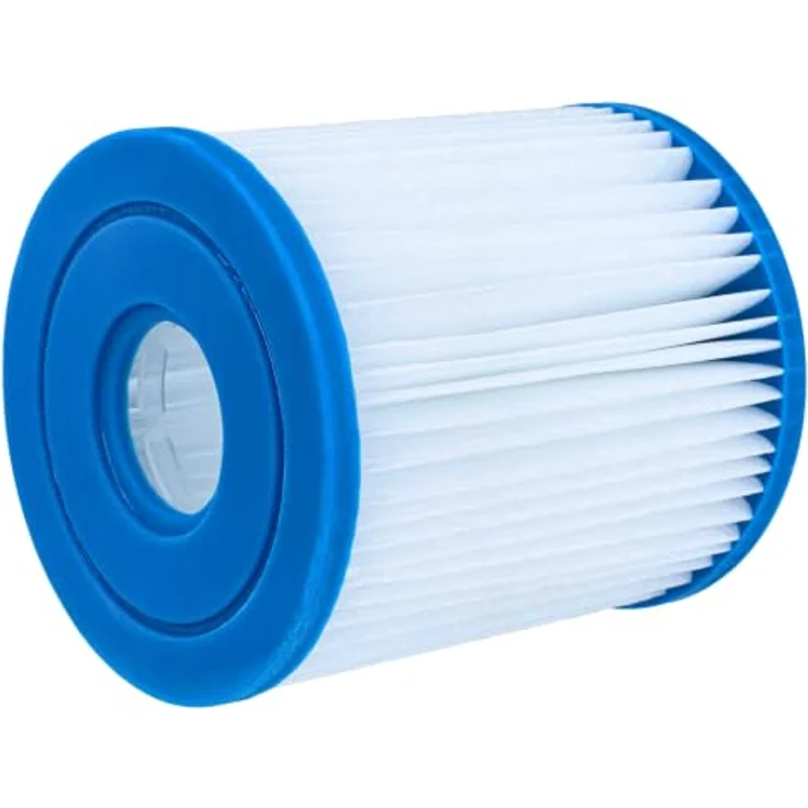 vhbw Filterkartusche kompatibel mit Intex 28201EH, 28602, 28601, 28601EG, Wasserfilter mit hoher Filterfeinheit, Blau Weiß – Bild 8