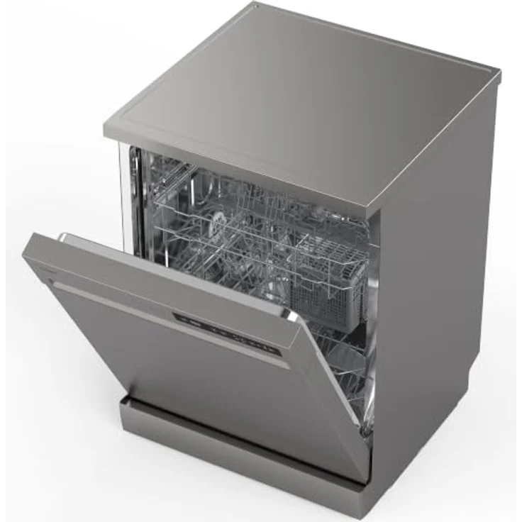 homeX DWFS601449E-S Geschirrspüler, freistehend, 60 cm, 14 Maßgedecke, 6 Programme, AquaStop, Unterbaufähig, 49 dB – Bild 15