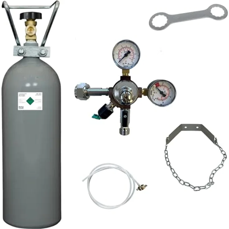 Zubehörset zur Umrüstung von Quooker Cube auf große CO2-Flaschen Umbauset mit 2 kg CO2-Flasche – Bild 2