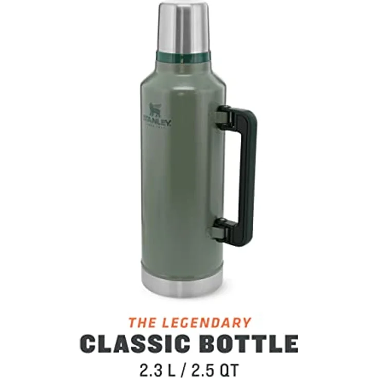 Stanley Classic Legendary Thermosflasche 2.3L Hammertone Green - Edelstahl Thermoskanne - BPA-frei - Thermos Hält 48 Stunden Heiß - Deckel Fungiert Auch als Trinkbecher - Spülmaschinenfest – Bild 2