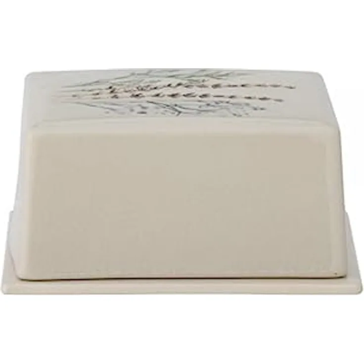 Bloomingville Bea Butterdose, Natur, Steingut; L15xH7,5xW12,5 cm