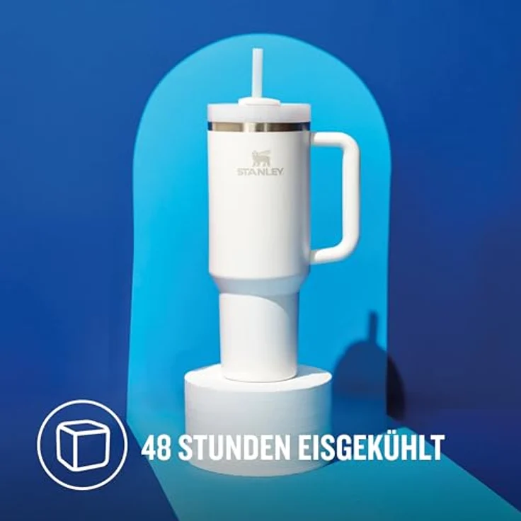 Stanley Quencher H2.0 Flowstate Trinkflasche 1.2L, Edelstahl, hält Getränke 11 Stunden kalt, 48 Stunden eisgekühlt, BPA-frei, spülmaschinenfest, Frost – Bild 3