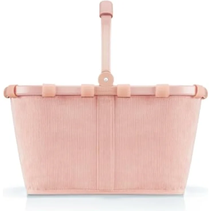 Reisenthel carrybag frame cord Shopper, wasserabweisende Einkaufstasche im Kord-Muster, Nude, 48 x 28 x 29 cm – Bild 2