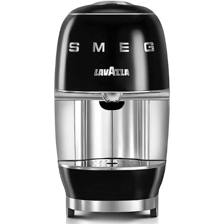 Smeg LM200 Espressomaschine Lavazza A Modo Mio, vollautomatische Kapselmaschine in Schwarz, 0,9 L Wassertank, 10 bar Druck, Anti-Kalk-System