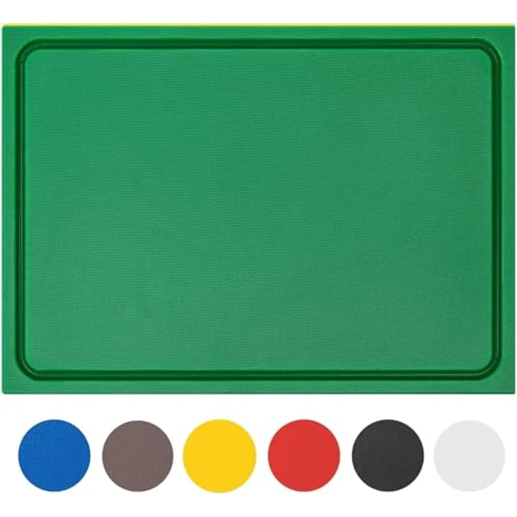 Muvell Schneidebrett, Grün, Kunststoff, 30x45 cm, rutschfest, spülmaschinengeeignet, hohe Strapazierfähigkeit – Bild 1