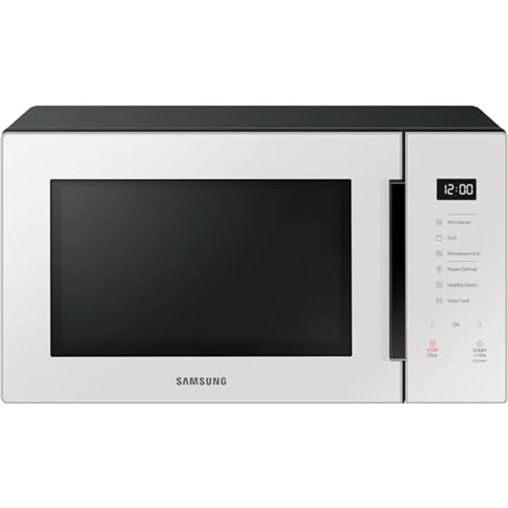 Samsung BESPOKE MG30T5018UE, 30L Grillmikrowelle mit Dampfgarer und Heißluftfunktion in Schwarz und Weiß – Bild 2