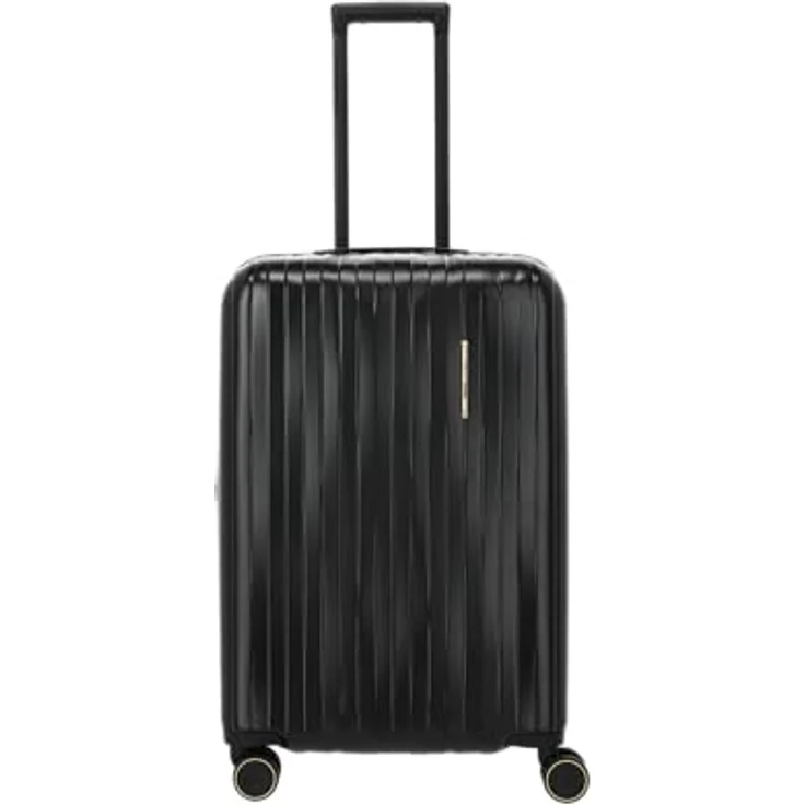 Travelite Barbara 4 Rollen Trolley 65 cm, Dehnfalte, schwarz, 100% Polycarbonat – Bild 1