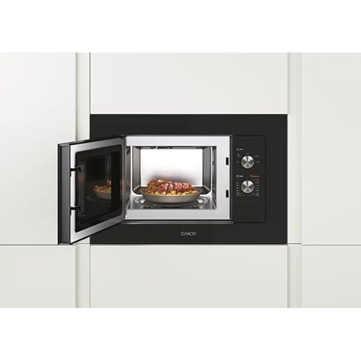 Candy MIS1730B, Integrierte Solo-Mikrowelle, 17 l, 1000 W, Edelstahl, Eingebautes Display, Drehregler – Bild 3