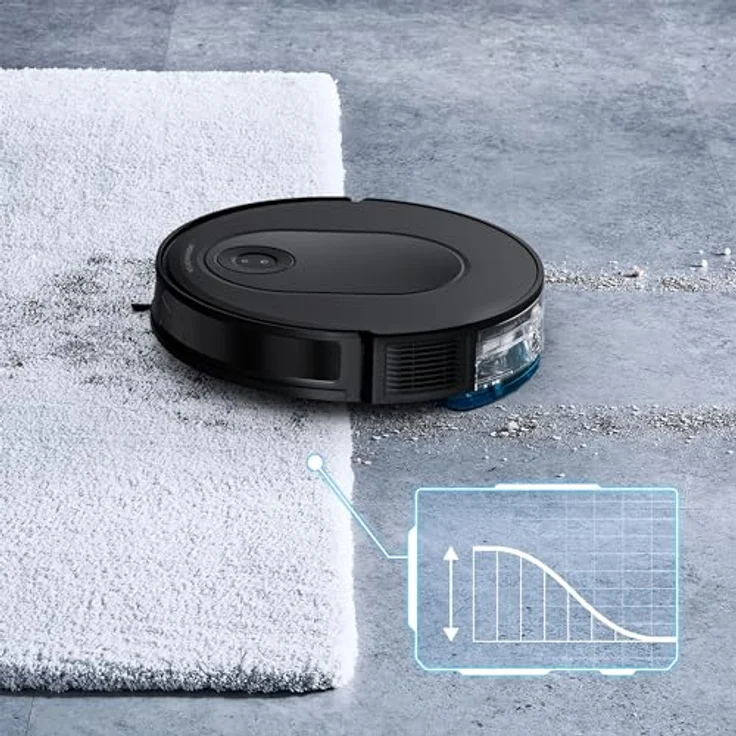 Rowenta Xplorer Serie 65+ Nass-Trocken-Saugroboter, Lasernavigation, elektronischer Wischmopp, Absaugstation, Schwarz – Bild 5