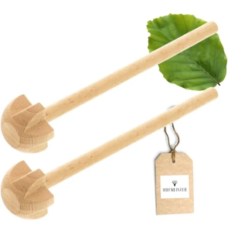 Hofmeister Quirl Buchenholz 30 cm Handquirl, langlebig und antibakteriell, vielseitig einsetzbar – Bild 1