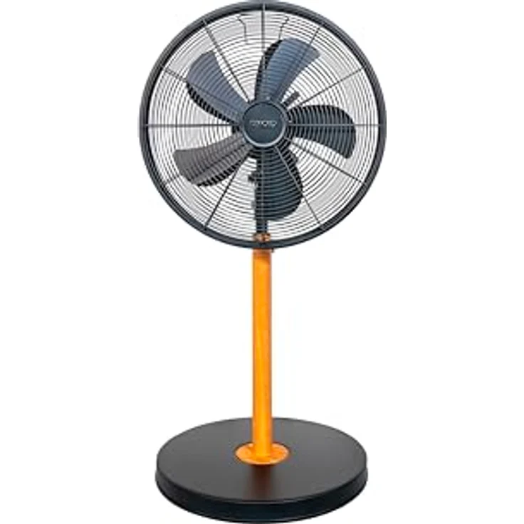 Unold 86725 Standventilator Black Steel, 50 W, 3-stufige Geschwindigkeitsregelung, verstellbarer Neigungswinkel, zuschaltbare Oszillation, Durchmesser ca. 44 cm, schwarz – Bild 5