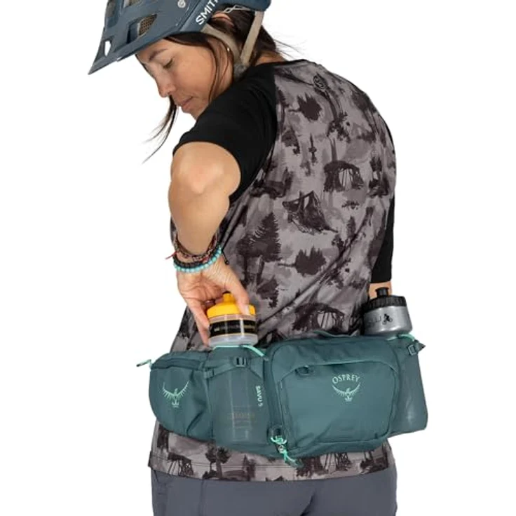 Osprey Savu 5 Gürteltasche, 26 cm x 10 cm x 15 cm, 100% Polyester, grün – Bild 9