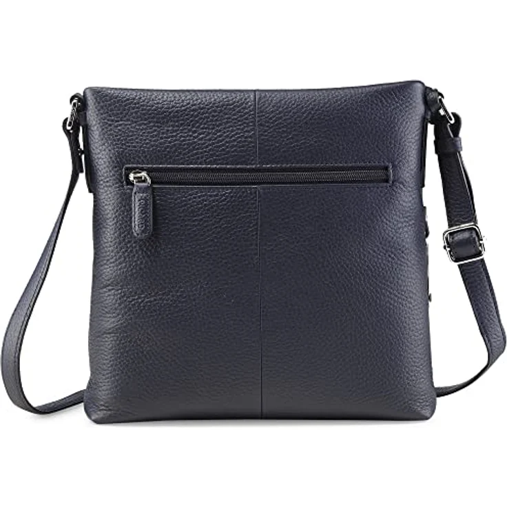 Picard Pure, Handtasche aus Premium Rindsleder mit verdeckter Zippertasche, Blau – Bild 3