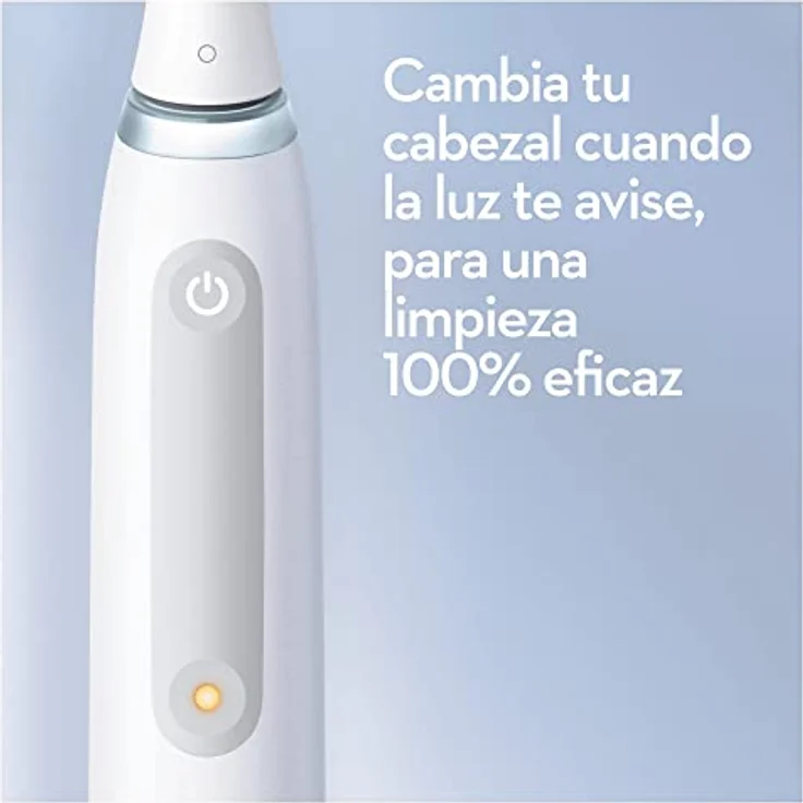 Oral-B iO 4N Elektrische Zahnbürste mit wiederaufladbarem Griff, 1 Kopf und Reisekoffer, entworfen von Braun, Originelle Geschenke für Damen und Herren - Weiß – Bild 2