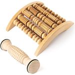 tuuli Accessories Massage Massagerolle Massageroller Massagegerät Fuß Fußmassagegerät Fußroller Fußmassage Set aus Holz