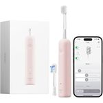 Laifen Wave Spezial Elektrische Zahnbürste, Oszillation & Vibration, mit Smart App, 50 Tage Akkulaufzeit, 2 Bürstenköpfe, rosa