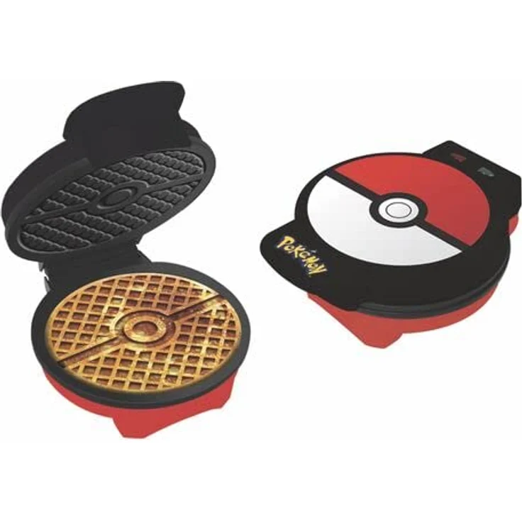 Uncanny Brands - Pokemon Pokeball Maschine zum Erstellen Ihrer Waffeln mit dem Poke Ball - Europäischer Stecker - Typ C (WM1-POK-PK1-EU) - Geschenk Friki - Küche – Bild 2