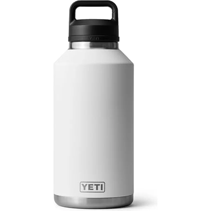 YETI Rambler Flasche mit Chug-Verschluss, 64 oz (1,9 L), doppelwandige Vakuumisolierung, 100 % auslaufsicher, Edelstahl, White – Bild 2