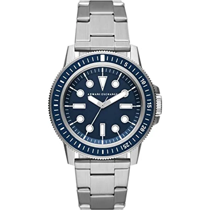 Armani Exchange Herrenuhr Edelstahl, Quarz, 42 mm Gehäusedurchmesser, teilmattiert, klappschließe, 145 g – Bild 1